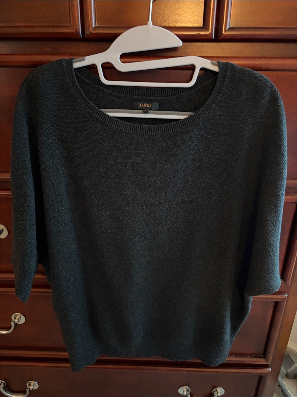 Quince Women's Forest Green Crewneck Pullover
